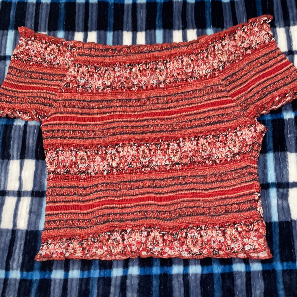Red Rue21 crop top
